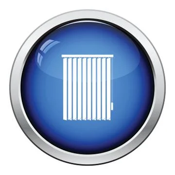 Office vertical blinds icon Illustration