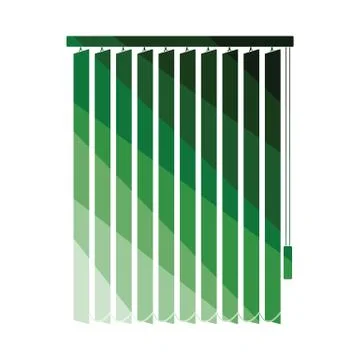 Office vertical blinds icon Illustration