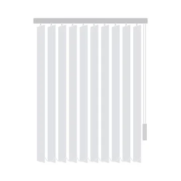 Office Vertical Blinds Icon Illustration