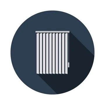 Office Vertical Blinds Icon Illustration