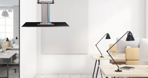 Office Virtual Set Background Stock Footage 119327272