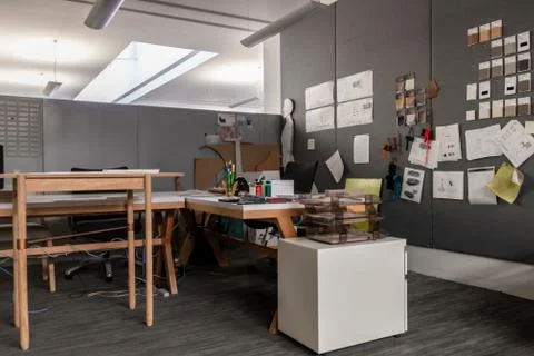 Office virus without workers by the crown quarantine. Stock Photos