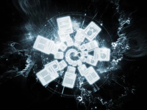 Office vortex 스톡 일러스트