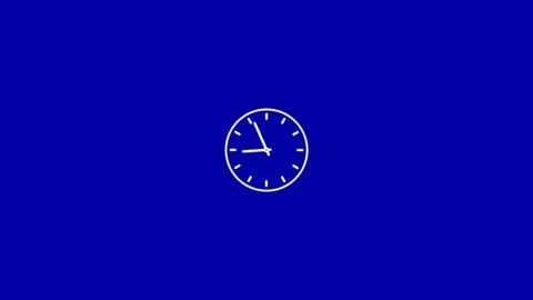 Office Wall clock Count Down 24 Hour Day Fast Speed. Clock with rotation ar.. Stock Footage 303196047