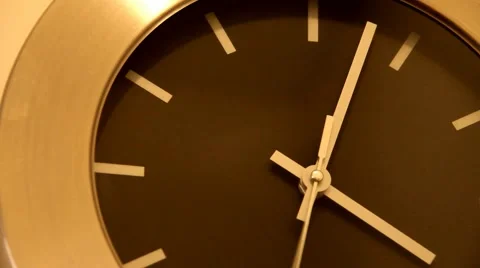 Office Wall Clock Stock Footage 53805034
