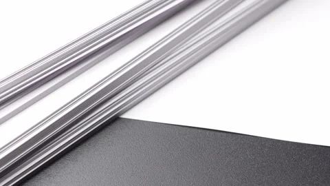Office white papers stacked close up. Can be used to represent paperwork Video stock 162075308