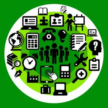 Office work communication Stock Illustration