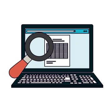 Office work elements Stock Illustration