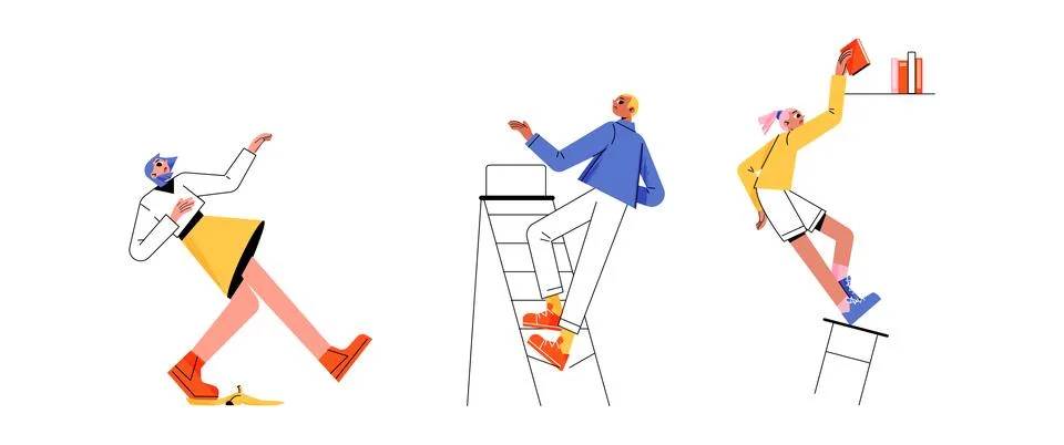 Office work environment teamworking performance Stock Illustration