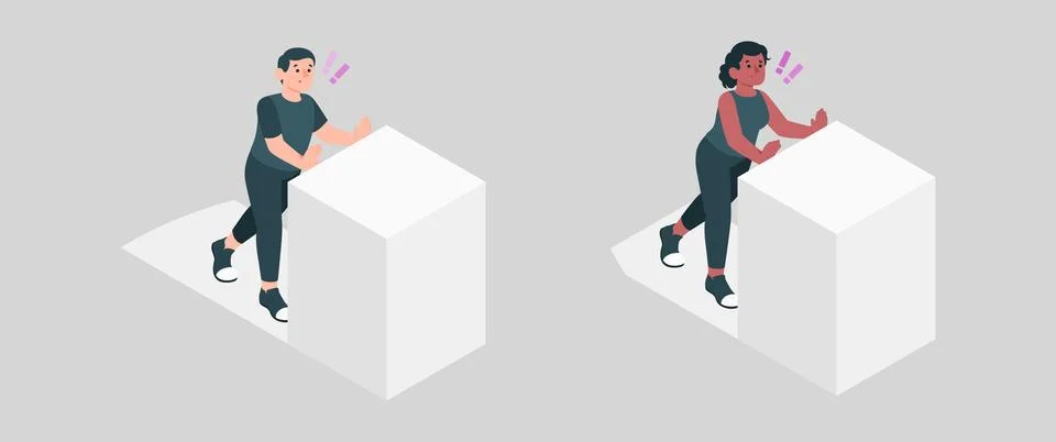 Office work environment teamworking performance Stock Illustration