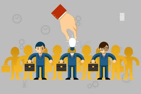 Office work environment teamworking performance Stock Illustration