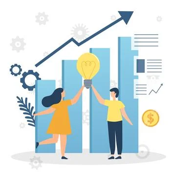 Office work environment teamworking performance Stock Illustration