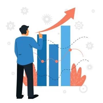 Office work environment teamworking performance Stock Illustration