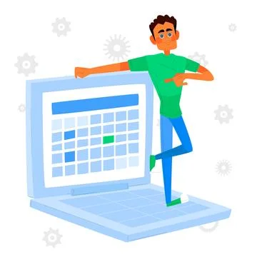 Office work environment teamworking performance Stock Illustration