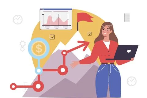 Office work environment teamworking performance Stock Illustration