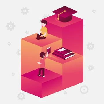 Office work environment teamworking performance Stock Illustration