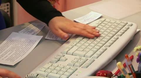 Office work Video stock 8853042