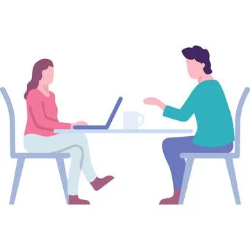 Office work icon vector business team at workplace Stock Illustration