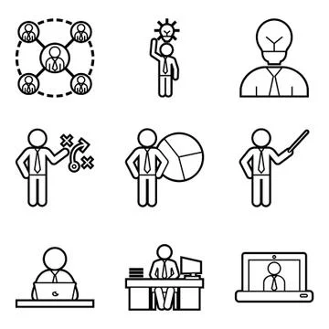 Office Work Stock Illustration