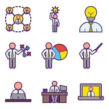 Office Work Stock Illustration
