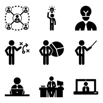 Office Work Stock Illustration