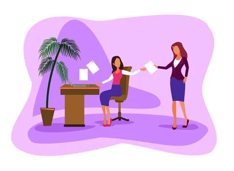 Office work Illustrazione stock