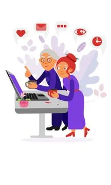 Office work.The people at work.Office managers. Stock Illustration