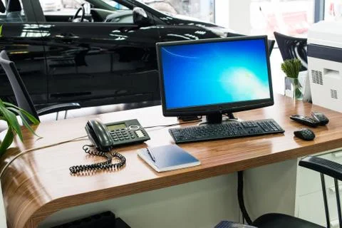 Office work place Stock Photos