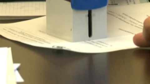 Office work, signing documents Stock-Footage 21733851