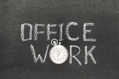 Office work watch Stock Photos