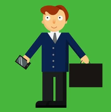 Office worker businessman Stock Illustration
