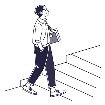 Office Worker Character Vector Illustration Minim vector illustration design  Stock Illustration