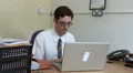Office worker on computer HD Footage