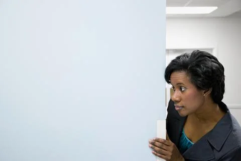 Office worker in corridor Stock Photos