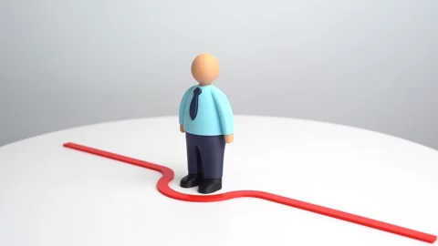 Office worker defends boundaries, confidence and ethical limits at work Stock Footage 330940191