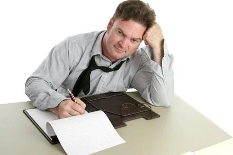 Office Worker - Disgruntled Stock Photos