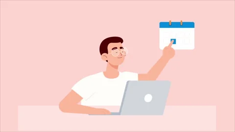 Office Worker Doing Task Stock Footage 281619248