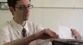 Office worker finds document HD Footage