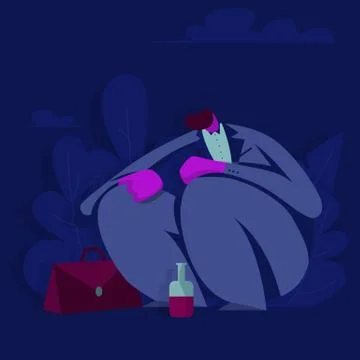 Office worker fired from job Ilustración de archivo