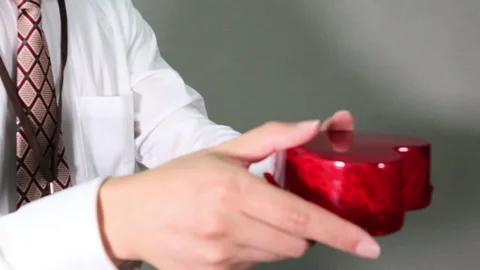 Office worker giving a hea Stock Footage 336587961