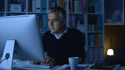 Office worker having a neck pain Stock Footage 89197467