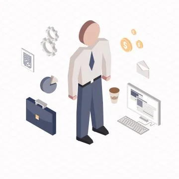 Office worker Stock Illustration