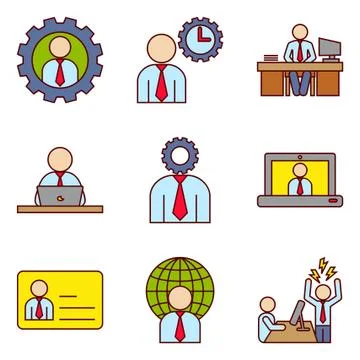Office Worker Stock Illustration