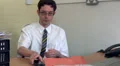 Office worker on mobile phone HD Footage