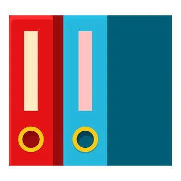 Office worker organizing files with two binders on the desk イラスト素材