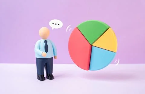 Office worker presenting a financial report. Presenting company achievement.. 스톡 사진