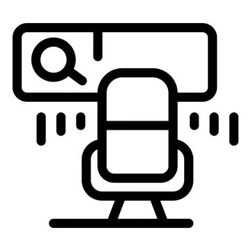 Office worker searching for information using corporate software 스톡 일러스트