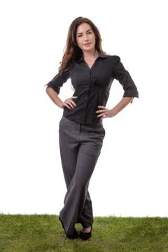 Office worker standing Foto stock