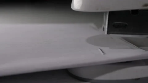 Office Worker Staples Paper Macro 스톡 동영상 220313472