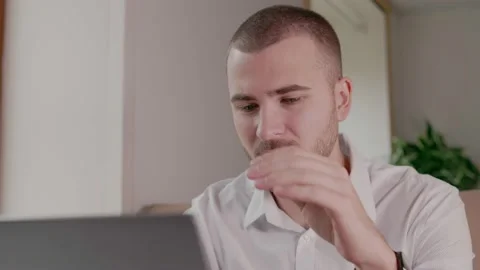 Office worker tired of the stress of work Video stock 159900322